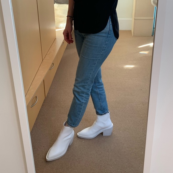 SOLD: MARSELL White Coneros Western Boho Leather Boots - Picture 7 of 7